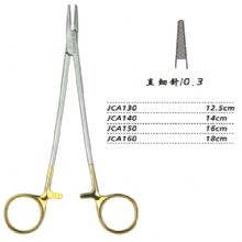 金鐘硬質(zhì)合金鑲片持針鉗直 細針 JCA130 12.5cm 直 細針 0.3