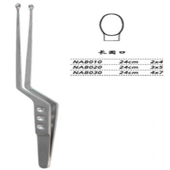 金鐘腫瘤摘除鑷  NAB020 24cm 長圓口 3×5