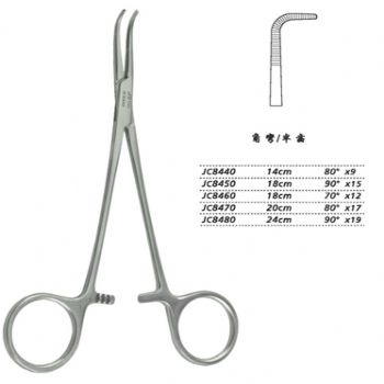 金鐘分離結(jié)扎鉗18cm JC8460 18cm 70°×12半齒