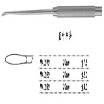 金鐘剝離器直 NAL020 20cm 直葉片頭 寬2.0