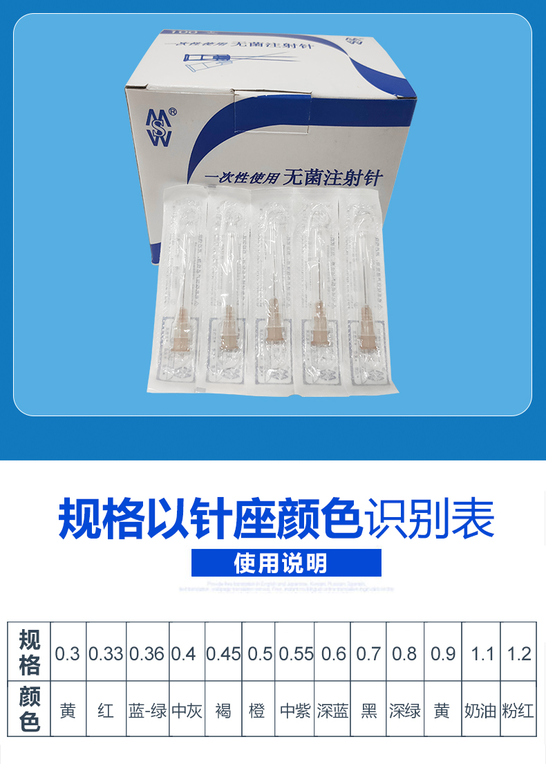 米沙瓦無(wú)菌注射針